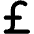 Currency Gbp Bold Icon from Phosphor Bold Set