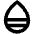 Drop Half Bottom Bold Icon from Phosphor Bold Set
