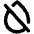 Drop Slash Bold Icon from Phosphor Bold Set