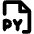 File Py Bold Icon from Phosphor Bold Set