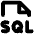 File Sql Bold Icon from Phosphor Bold Set