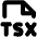 File Tsx Bold Icon from Phosphor Bold Set