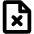 File X Bold Icon from Phosphor Bold Set