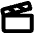Film Slate Bold Icon from Phosphor Bold Set