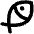 Fish Simple Bold Icon from Phosphor Bold Set