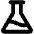 Flask Bold Icon from Phosphor Bold Set