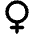 Gender Female Bold Icon from Phosphor Bold Set