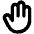 Hand Bold Icon from Phosphor Bold Set