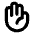 Hand Palm Bold Icon from Phosphor Bold Set