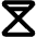 Hourglass Simple High Bold Icon from Phosphor Bold Set