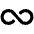 Infinity Bold Icon from Phosphor Bold Set