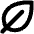 Leaf Bold Icon from Phosphor Bold Set