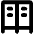 Lockers Bold Icon from Phosphor Bold Set