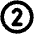 Number Circle Two Bold Icon from Phosphor Bold Set