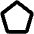 Pentagon Bold Icon from Phosphor Bold Set