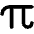 Pi Bold Icon from Phosphor Bold Set