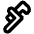 Pipe Wrench Bold Icon from Phosphor Bold Set