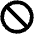 Prohibit Bold Icon from Phosphor Bold Set