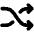 Shuffle Bold Icon from Phosphor Bold Set