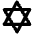 Star Of David Bold Icon from Phosphor Bold Set