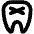 Tooth Bold Icon from Phosphor Bold Set