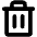 Download free Trash Bold PNG, SVG vector icon from Phosphor Bold set.