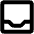 Tray Bold Icon from Phosphor Bold Set