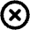 X Circle Bold Icon from Phosphor Bold Set