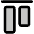 Align Top Duotone Icon from Phosphor Duotone Set