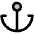 Anchor Simple Duotone Icon from Phosphor Duotone Set