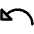 Arrow Arc Left Duotone Icon from Phosphor Duotone Set