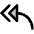 Arrow Bend Double Up Left Duotone Icon from Phosphor Duotone Set