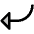 Arrow Bend Down Left Duotone Icon from Phosphor Duotone Set