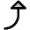 Arrow Bend Right Up Duotone Icon from Phosphor Duotone Set
