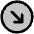 Arrow Circle Down Right Duotone Icon from Phosphor Duotone Set