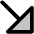 Arrow Down Right Duotone Icon from Phosphor Duotone Set