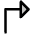 Arrow Elbow Up Right Duotone Icon from Phosphor Duotone Set
