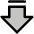 Arrow Fat Line Down Duotone Icon from Phosphor Duotone Set