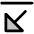 Arrow Line Down Left Duotone Icon from Phosphor Duotone Set