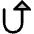 Arrow U Right Up Duotone Icon from Phosphor Duotone Set