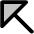 Arrow Up Left Duotone Icon from Phosphor Duotone Set