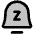 Bell Simple Z Duotone Icon from Phosphor Duotone Set