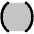 Brackets Round Duotone Icon from Phosphor Duotone Set
