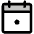 Calendar Dot Duotone Icon from Phosphor Duotone Set