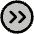 Caret Circle Double Right Duotone Icon from Phosphor Duotone Set
