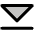 Caret Line Down Duotone Icon from Phosphor Duotone Set