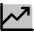 Chart Line Up Duotone Icon from Phosphor Duotone Set