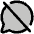 Chat Circle Slash Duotone Icon from Phosphor Duotone Set