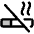 Cigarette Slash Duotone Icon from Phosphor Duotone Set