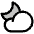 Cloud Moon Duotone Icon from Phosphor Duotone Set